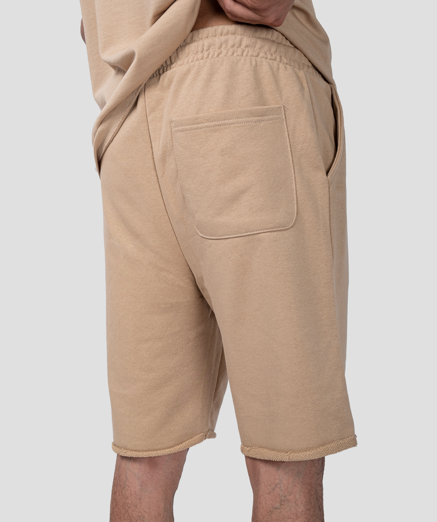 jersey shorts in grey