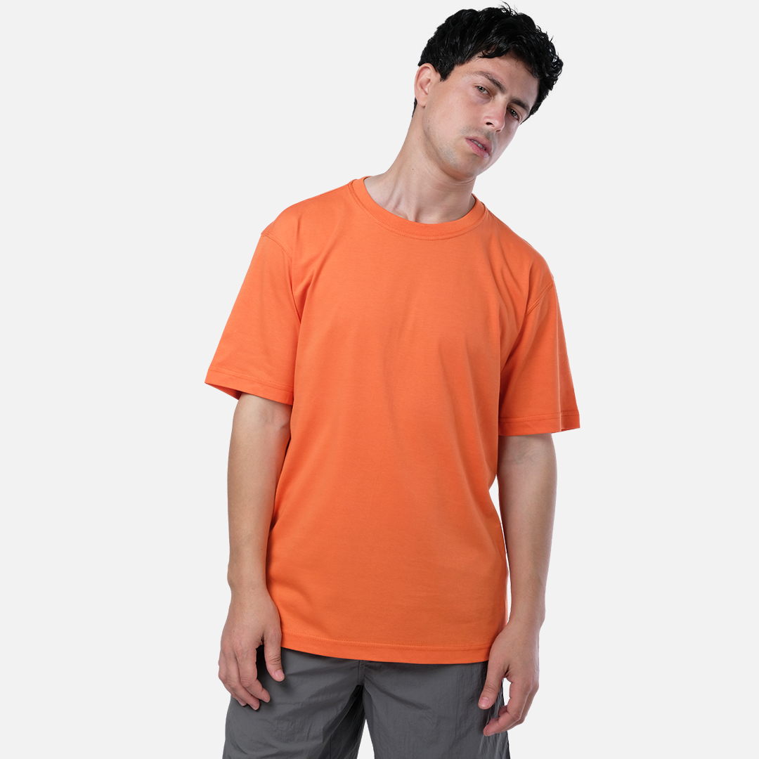 essential regular fit t-shirt in rose gold
